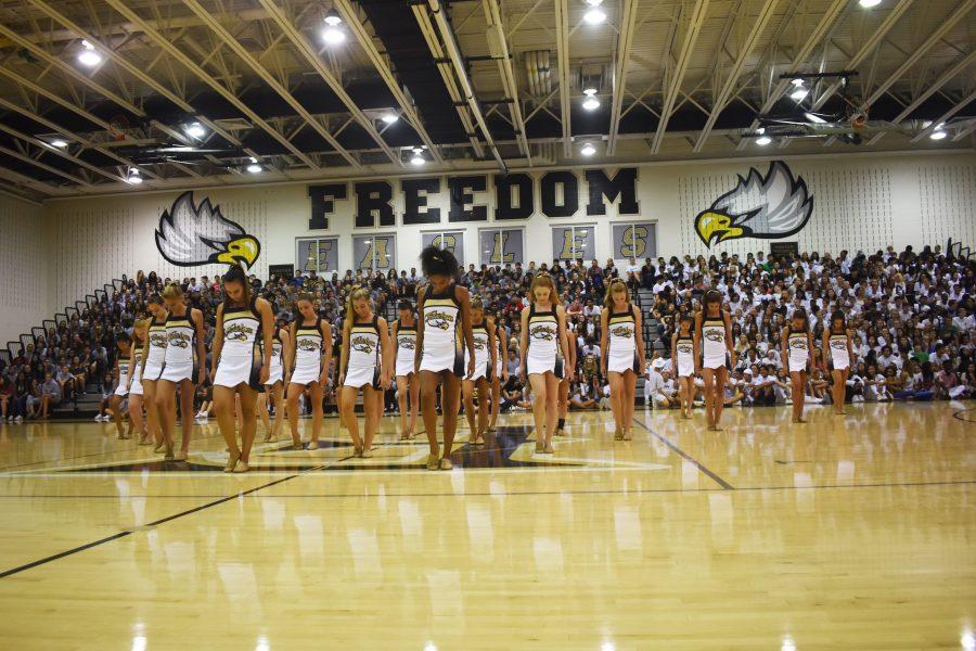 The FHS dance team had their first performance of the year during the pep rally.