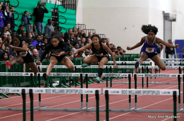 Photo by Mary Ann Magnat
https://va.milesplit.com/photos/files/22628642
Sophomore, Samantha Tiong in the 55mh finals. 