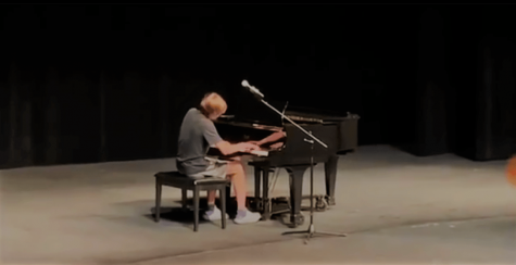 Hakon Grant playing piano at Governors School in Radford University.

Photo provided by Hakon Grant.