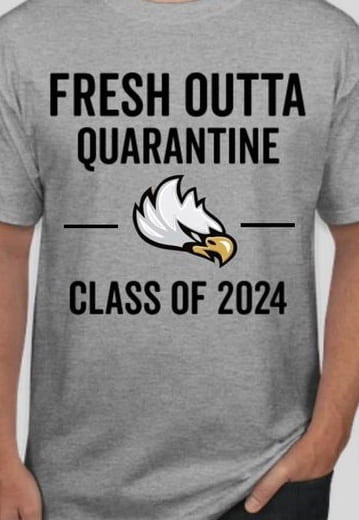 Freedom class of 2024 class officers created a class shirt that accurately encapsulated their unconventional freshman year.