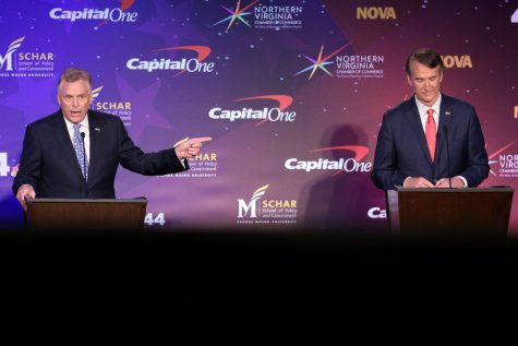 The 2021 VA Gubernatorial debate between Terry McAuliffe and Glenn Young. Photo from Politico.