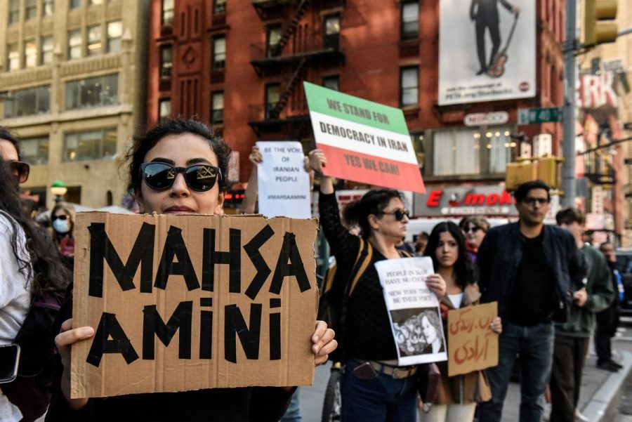 Anti-government protests against Iran take place in New York City