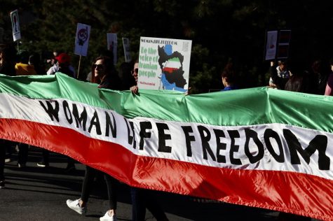 Photo of Iran protest provided by 3CR Community Radio.